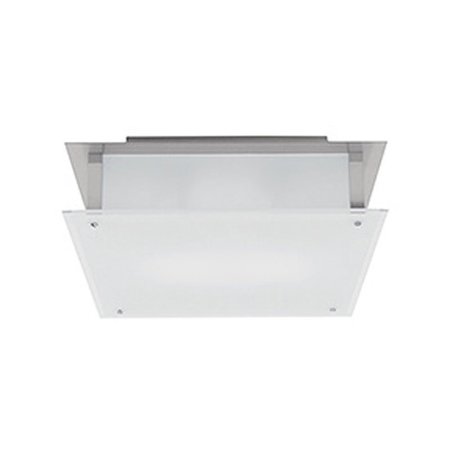 ACCESS LIGHTING Vision, Flush Mount, Brushed Steel Finish, Frosted Glass 50030-BS/FST